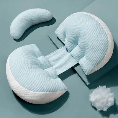 Coussin de grossesse bleu