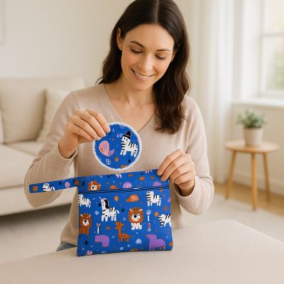 coussinet allaitement maman range pochette