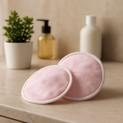 coussinet d'allaitement rose