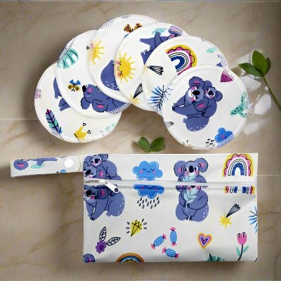 coussinet d'allaitement fond blanc koala