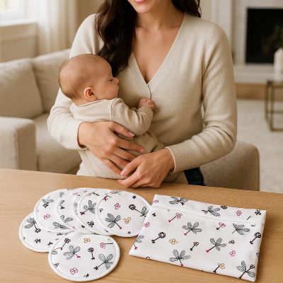 coussinets d allaitement maman avec bébé