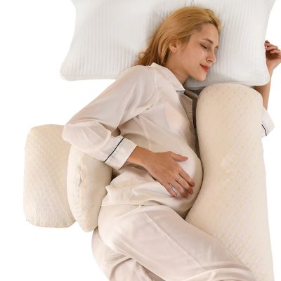 coussins grossesse position devant et derrière maman