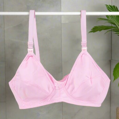 soutien gorge allaitement rose vue devant