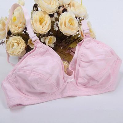 soutien gorge allaitement rose avec bouquet fleur