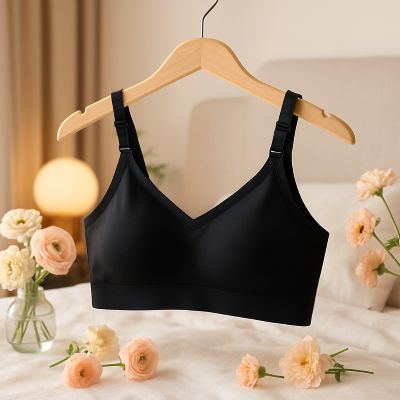 soutien gorge d allaitement noir sur cintre