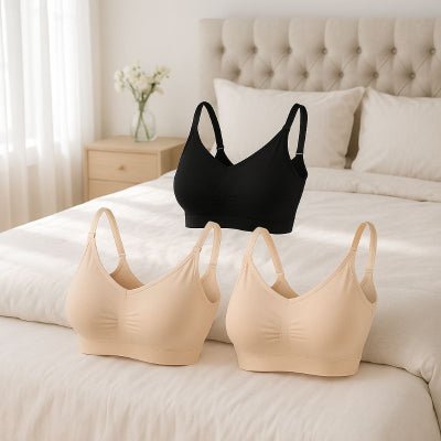 soutien gorge grossesse naya vue 2 beiges 1 noir