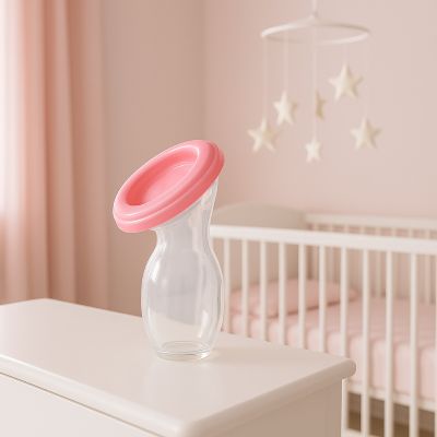 tire lait manuel couvert rose