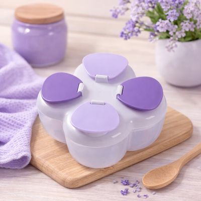 boite doseuse lait bébé lilas
