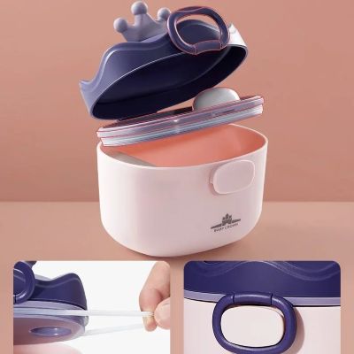 boite doseuse lait  bébé rose vue couvercle