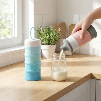 BOÎTE DOSEUSE LAIT SIMPLE COMPACT | DoseLait Bébé™ - Mon Bébé Câlin