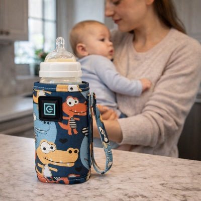 chauffe biberon nomade bleu maman bébé bras