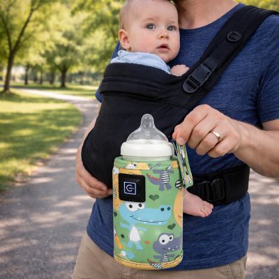 chauffe biberon nomade vert crocodiles papa bébé 