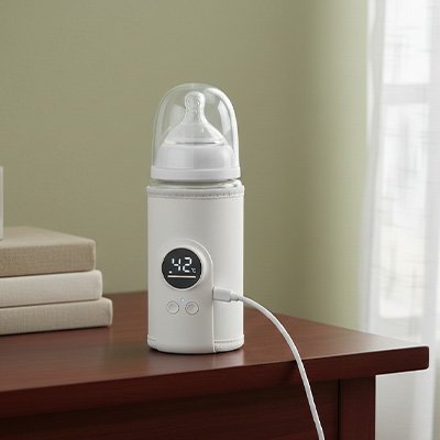 Chauffe biberon blanc connection