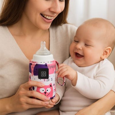 Chauffe biberon portable​ maman bébé sourient