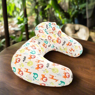 coussin d'allaitement animaux jungle lion girafe éléphant