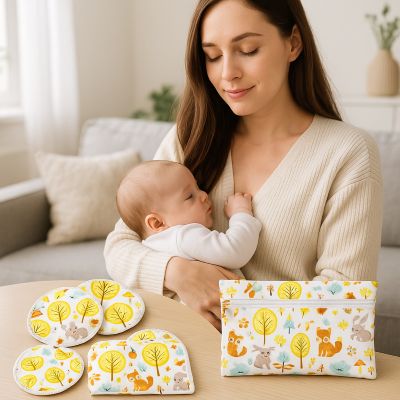 coussinet allaitement maman et bébé
