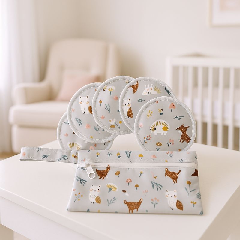 coussinets d'allaitement dans chambre de bébé