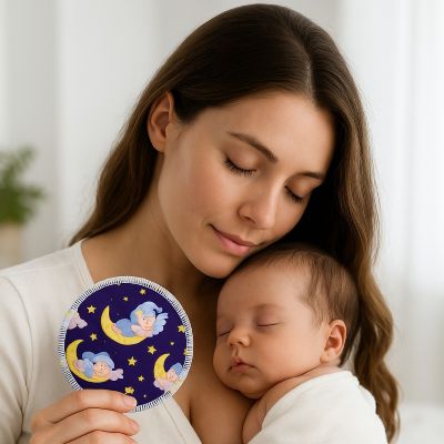 coussinets d'allaitement maman avec bébé