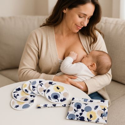 coussinets d'allaitement maman qui allaite