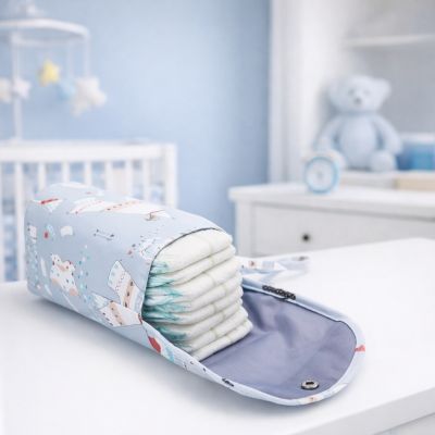 sac isotherme biberon gris vue ouverture