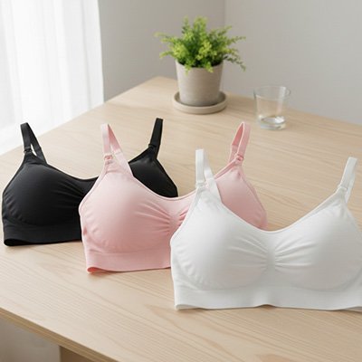 Soutien gorge allaitement les trois couleurs