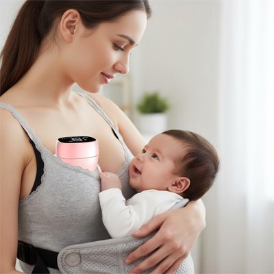 Tire lait portable avec bébé 