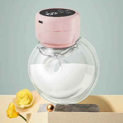 Tire lait portable rose