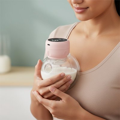 Tire lait portable maman présente