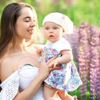 tire lait maman fillette extérieur